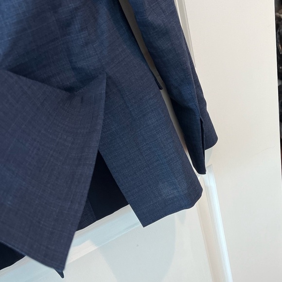 Eleventy Femme Wool Blend Double Breasted Suit Jacket Size US 2 - Picture 9 of 16